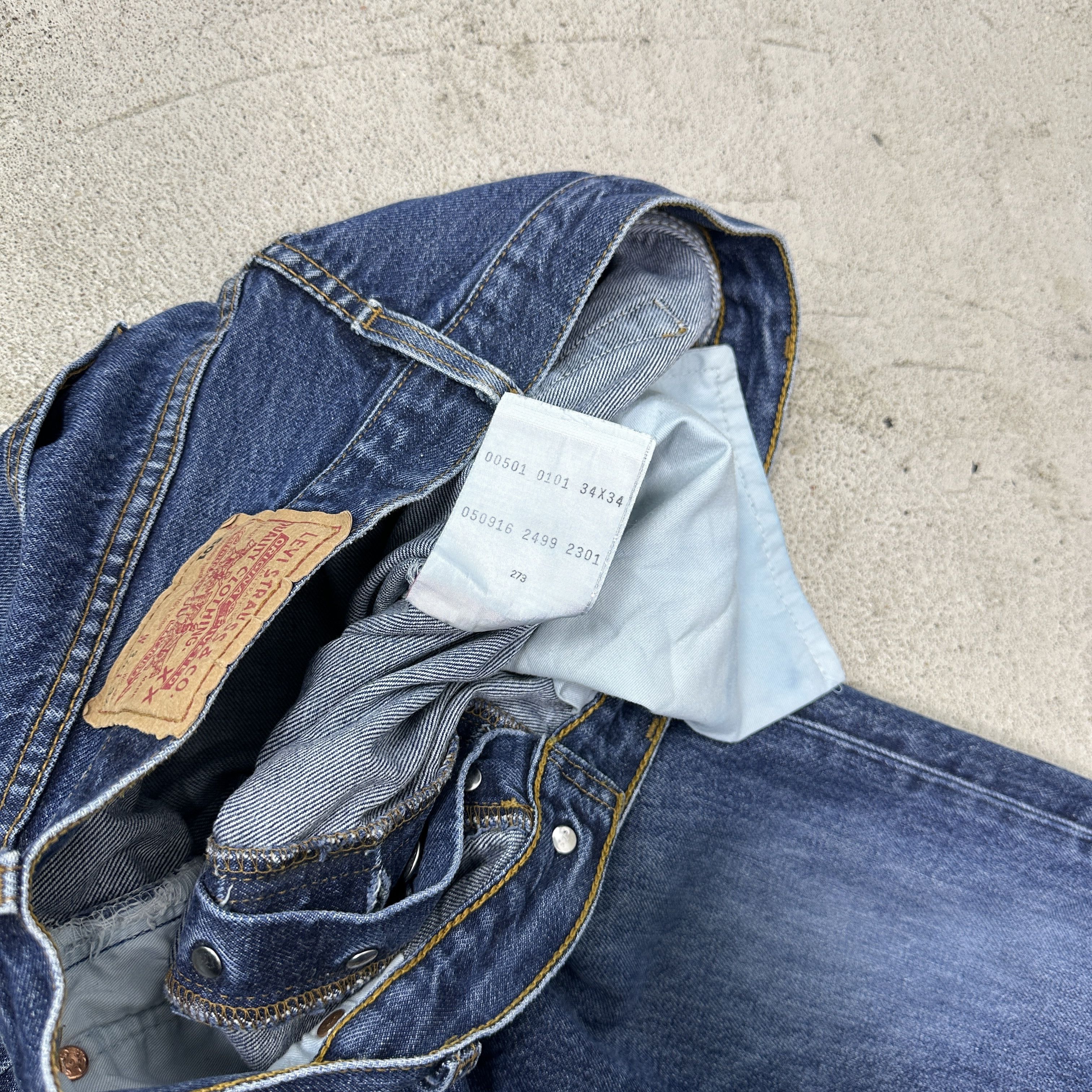 Levi's Vintage Denim Streetwear Preppy Levi's 501 Jeans 90s Size US 34 / EU 50 - 6 Thumbnail