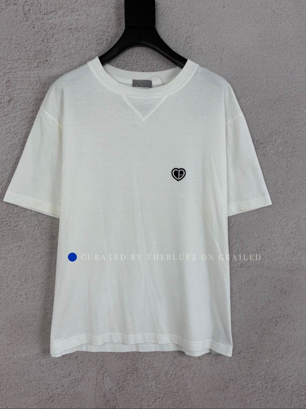 Dior Heart Logo Tee in White Size US M / EU 48-50 / 2 - 1 Thumbnail