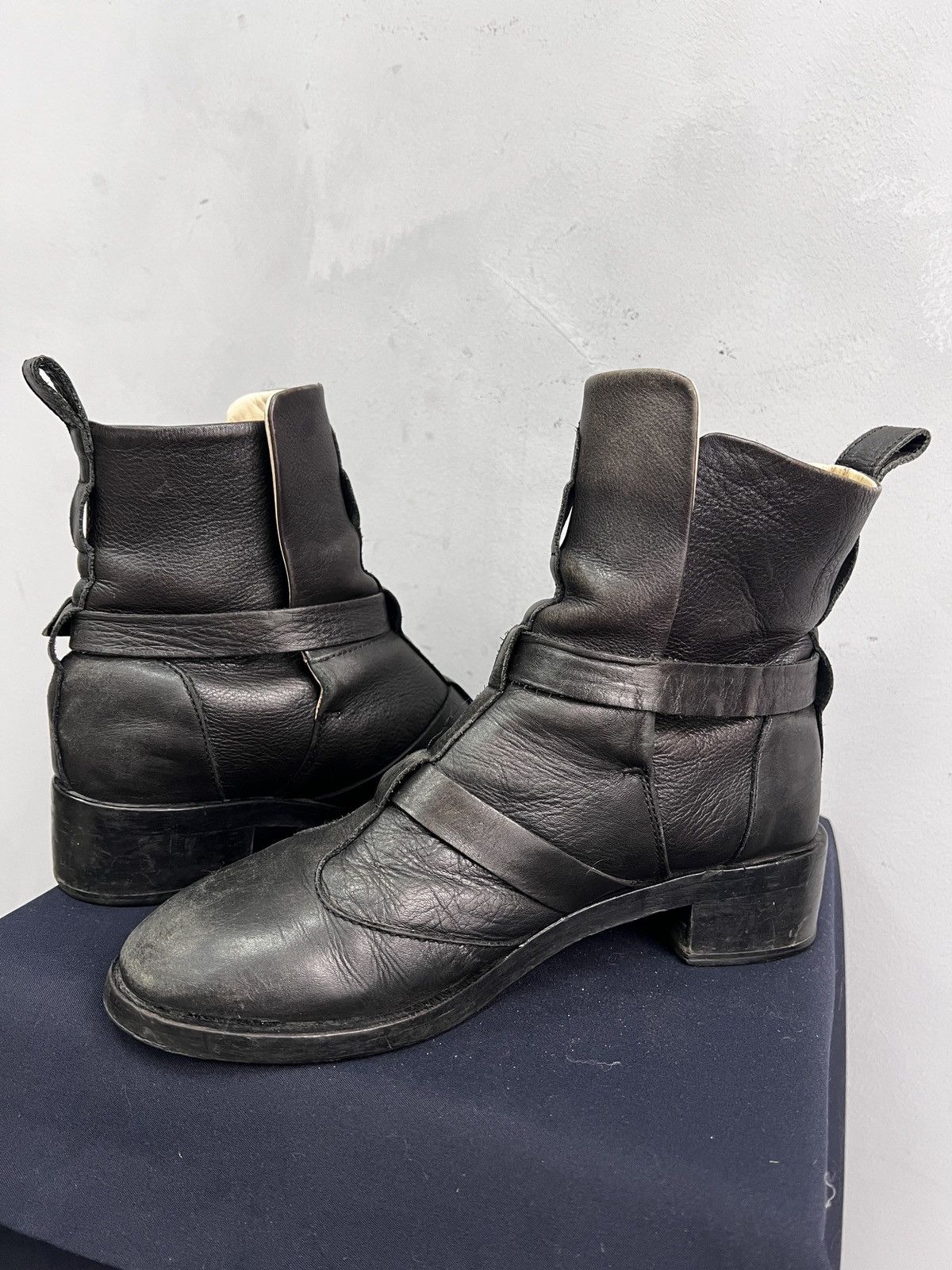 Diesel Belted diesel leather boots hedi slimane style avant garde Size US 8 / EU 41 - 9 Thumbnail