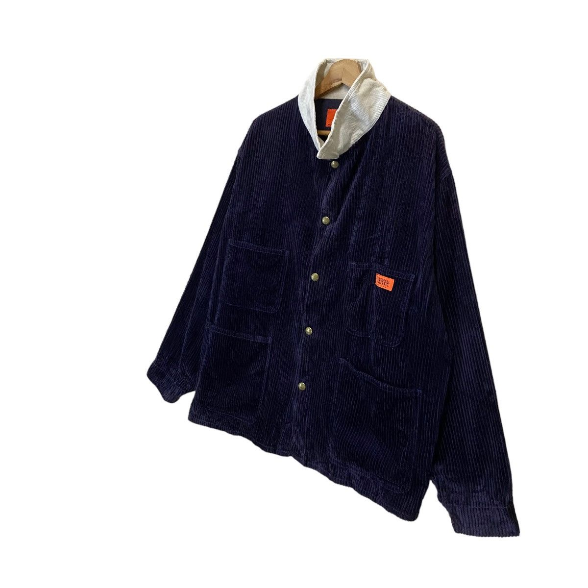 Issey Miyake × Vintage Universal Overall Chicago Corduroy Jacket Size US L / EU 52-54 / 3 - 3 Thumbnail