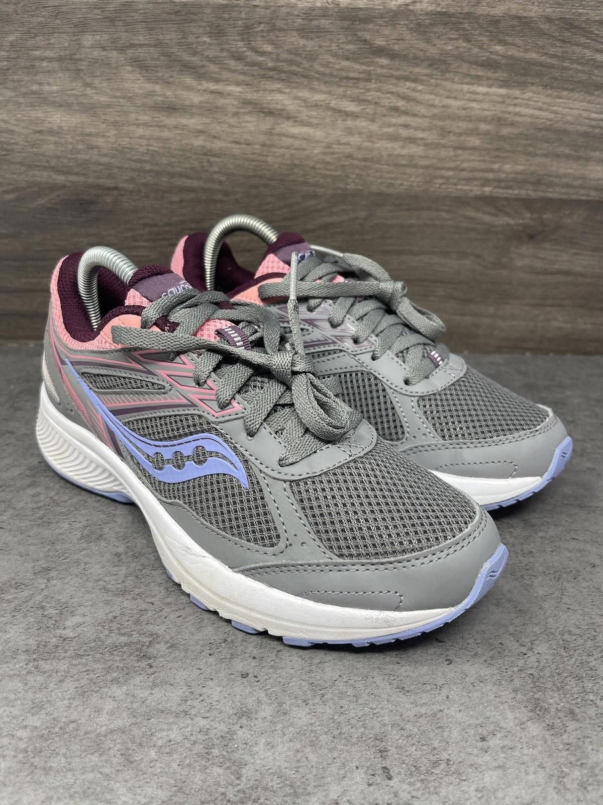 Saucony Saucony Cohesion 14 Running Shoes Womens Size 8 Grey Purple Size US 8 / IT 38 - 4 Thumbnail