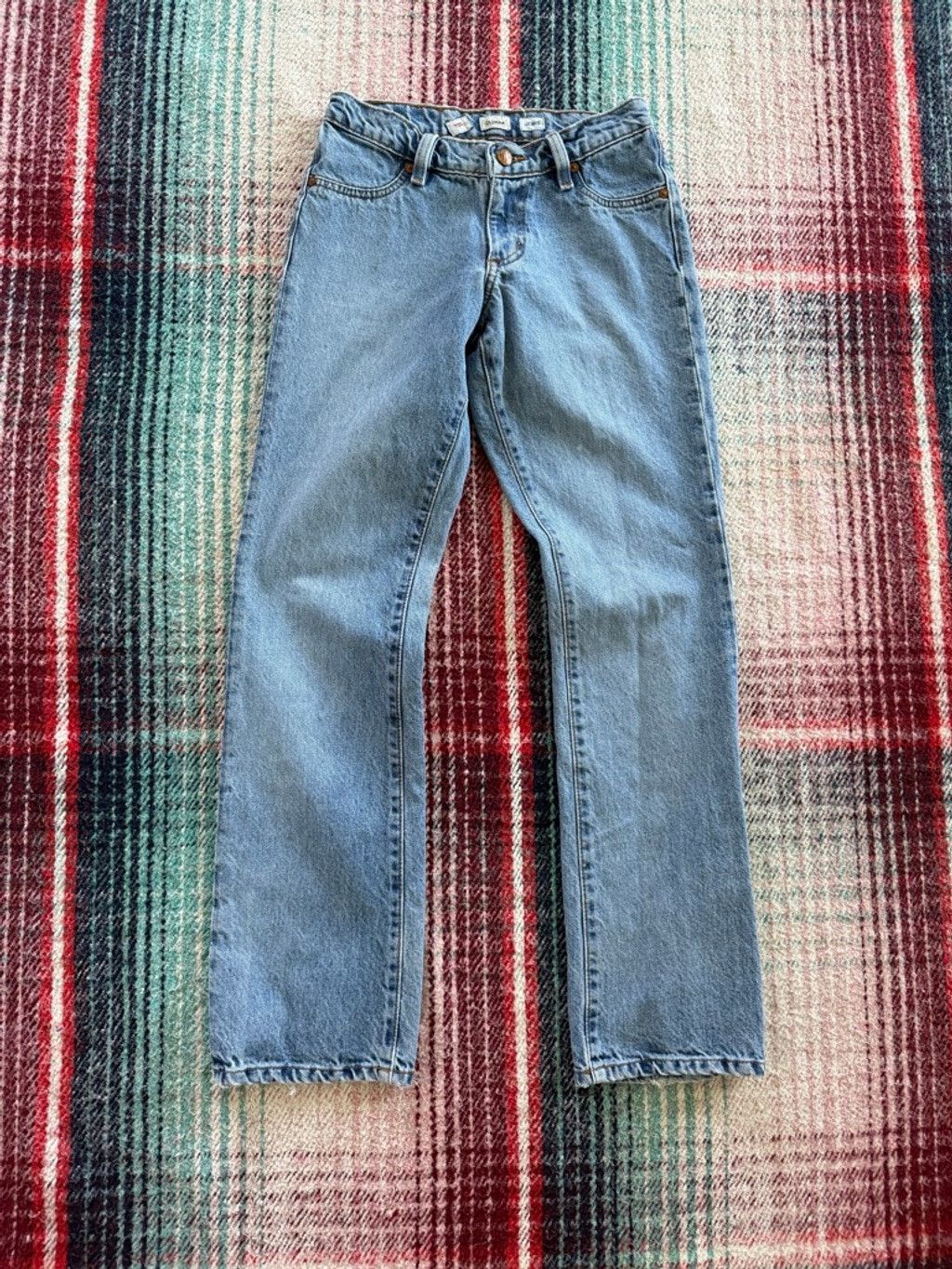 Todd Oldham Women's Todd Oldham Blue Straight Leg Light Wash Jeans 25 Size 25" / US 0 / IT 36 - 1 Thumbnail