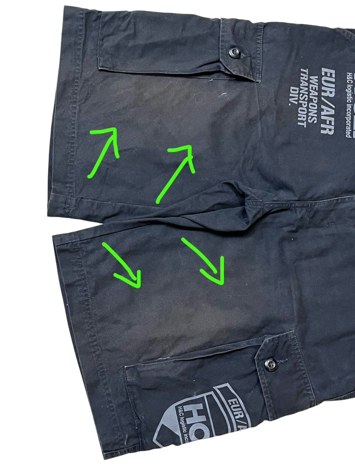 Anime Limited🔥Anime JORMUNGAND HCLI sunfaded cargo short pants Size US 36 / EU 52 - 6 Thumbnail