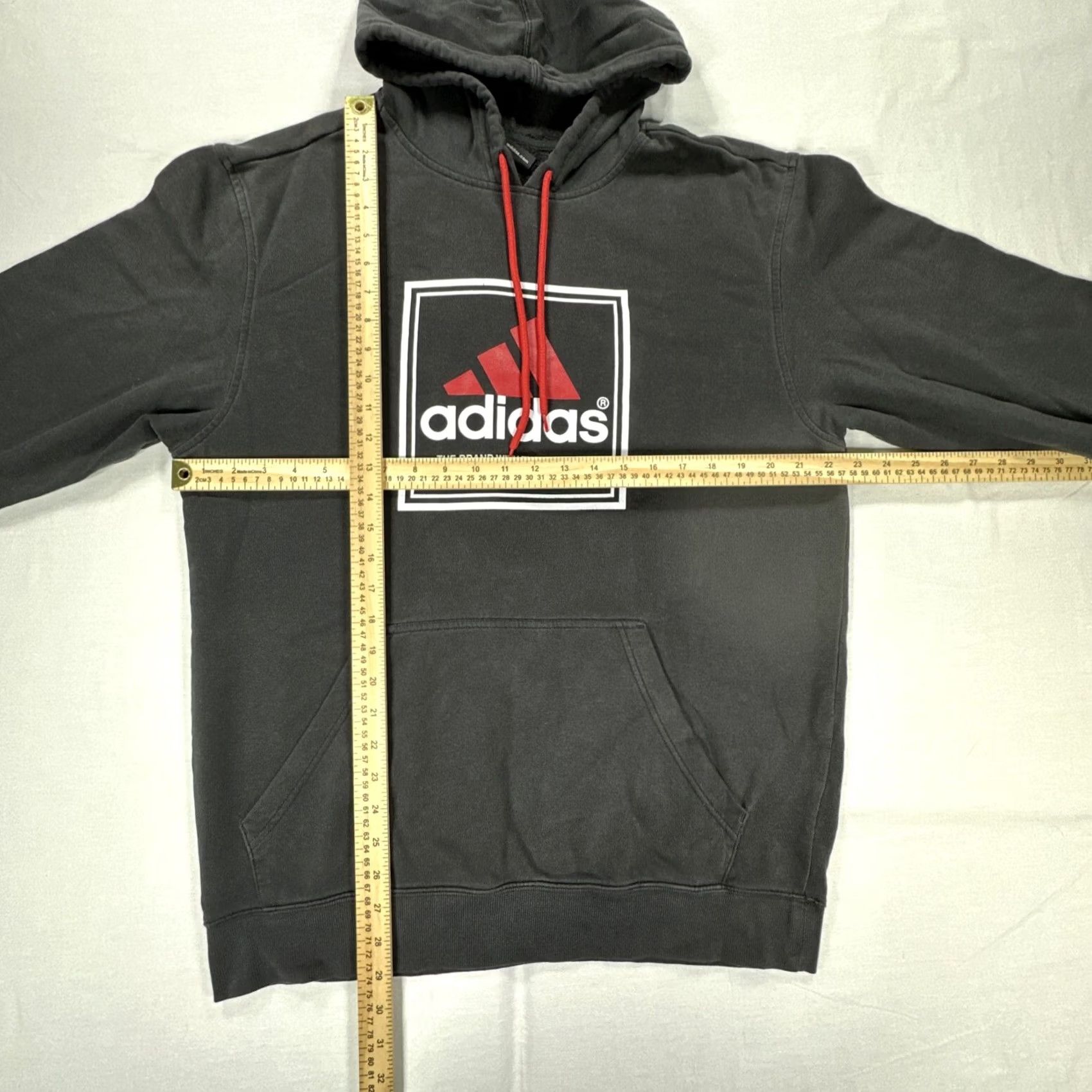 Adidas Adidas Men's L Sweatshirt Hoodie Trefoil 2010 Black Red 3 Stripes P53713 AUF002 Size US L / EU 52-54 / 3 - 2 Thumbnail