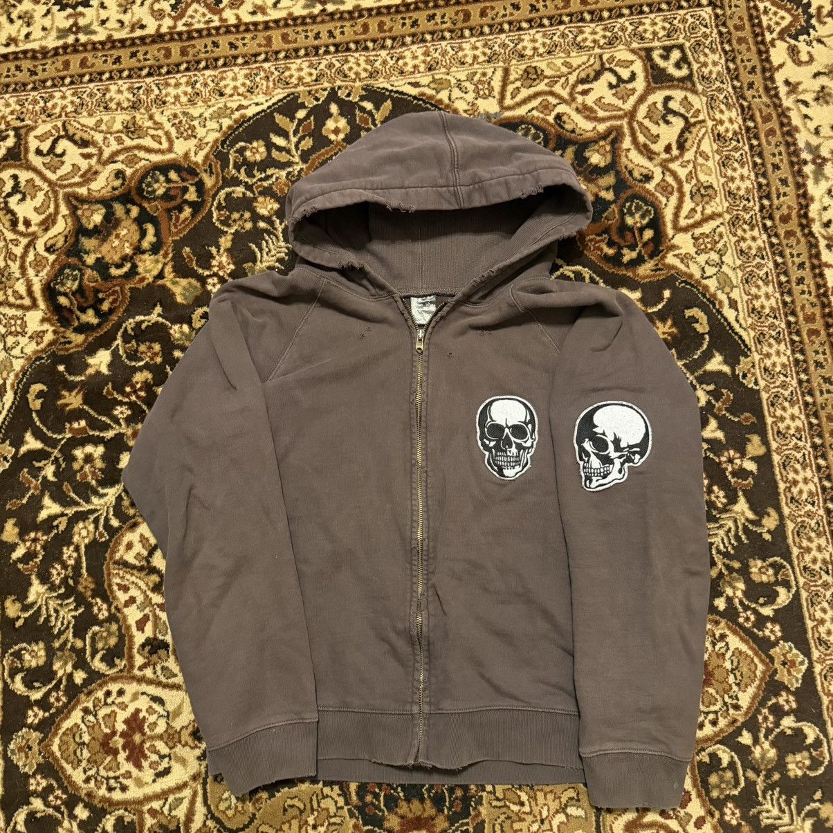 Number (N)ine 04ss Number nine skull zip hoodie archive size 2