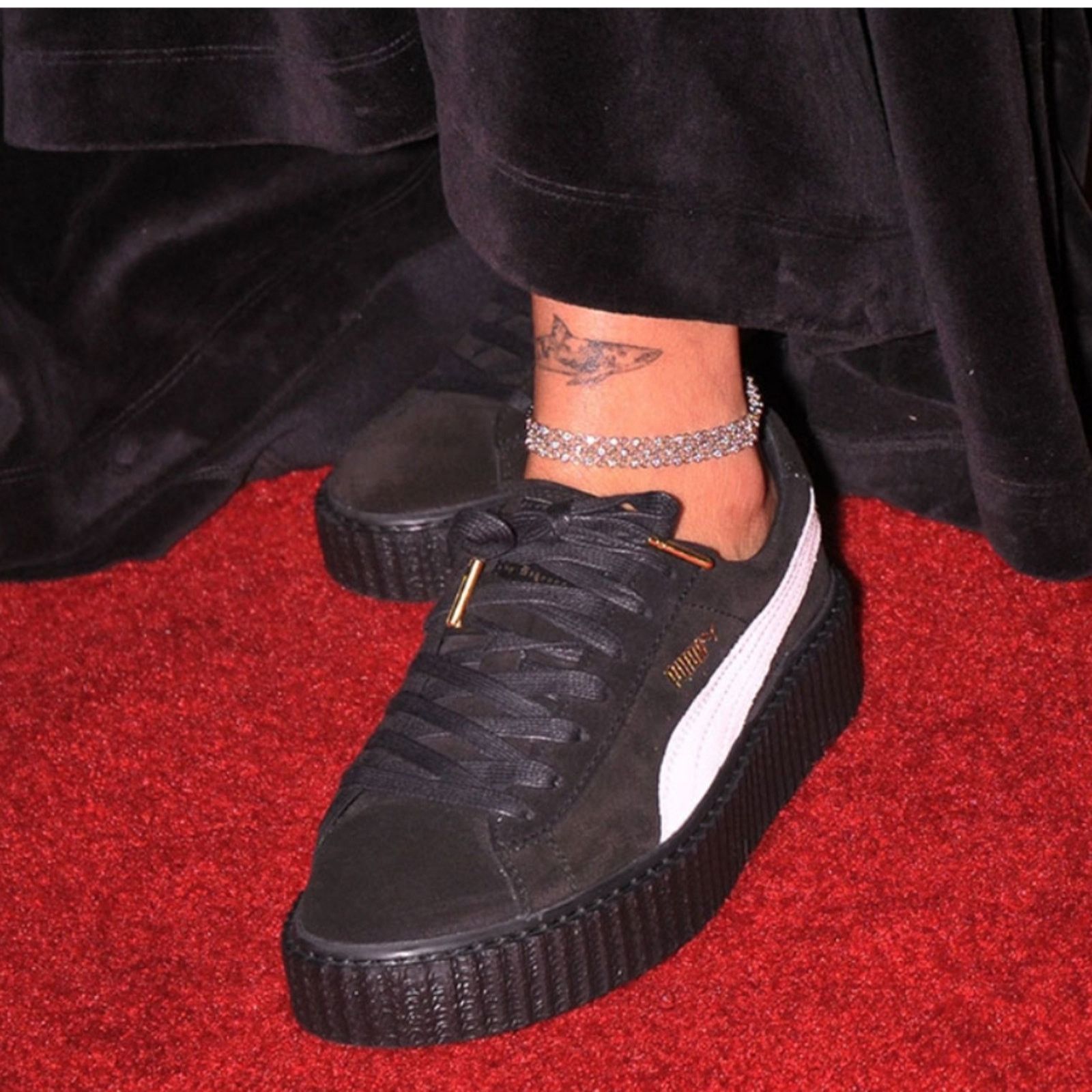 Puma PUMA Suede Creepers x Rihanna Peacoat Cool Blue Sneaker Shoe Size US 7 / IT 37 - 4 Thumbnail