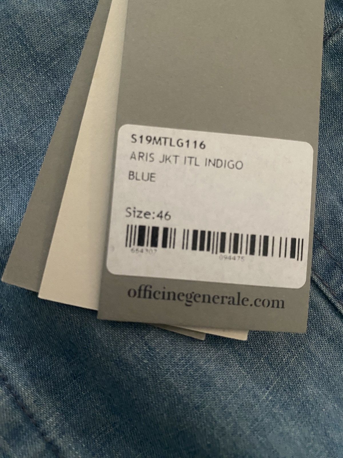 Officine Generale Officine Generale Indigo Jacket BNWT Size US S / EU 44-46 / 1 - 8 Thumbnail