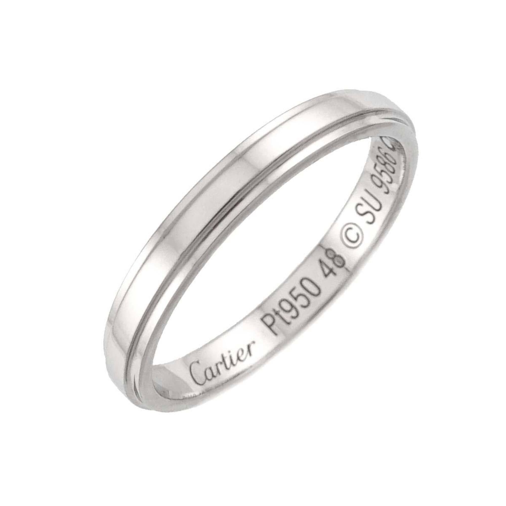 Cartier Cartier d Amour Ring #48, 2.5mm wide, Platinum. Size ONE SIZE - 1 Thumbnail