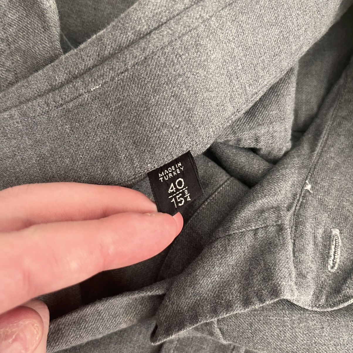Tom Ford Tom Ford Grey Soft Cotton Shirt Size US L / EU 52-54 / 3 - 4 Thumbnail