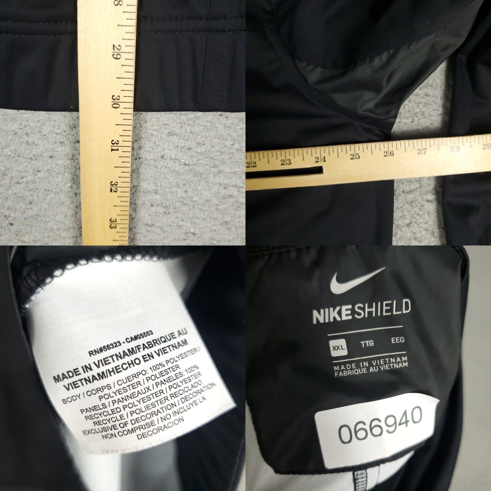Nike Nike Jacket Mens 2XL Black Windbreaker Full Zip 1/4 Zip Reflective Nike Dri-FIT Windbreaker Jacket Mens 2XL Black Size US XXL / EU 58 / 5 - 8 Thumbnail