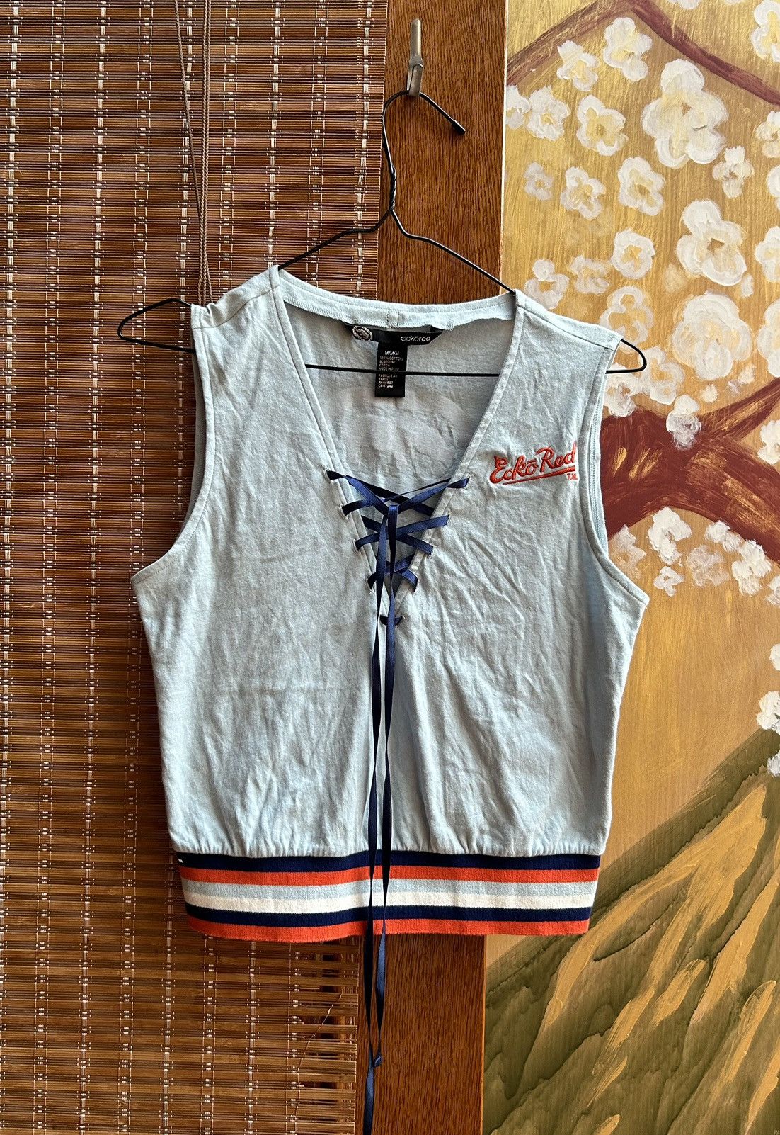Ecko Unltd. × Marc Ecko × Vintage Vintage Y2k Ecko Red by Ecko Women’s Lace Up Top Size M Size M / US 6-8 / IT 42-44 - 1 Thumbnail