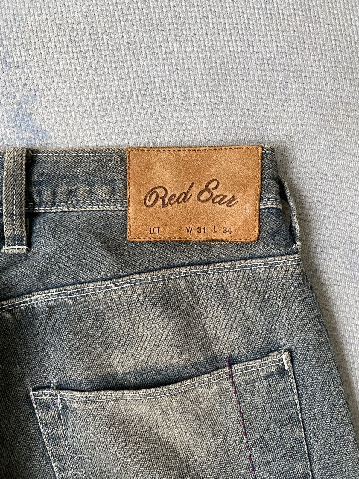 Japanese Brand × Paul Smith × Paul Smith Red Ear Red Ear Paul Smiths Rusty Washed Faded Denim Size US 31 - 17 Thumbnail