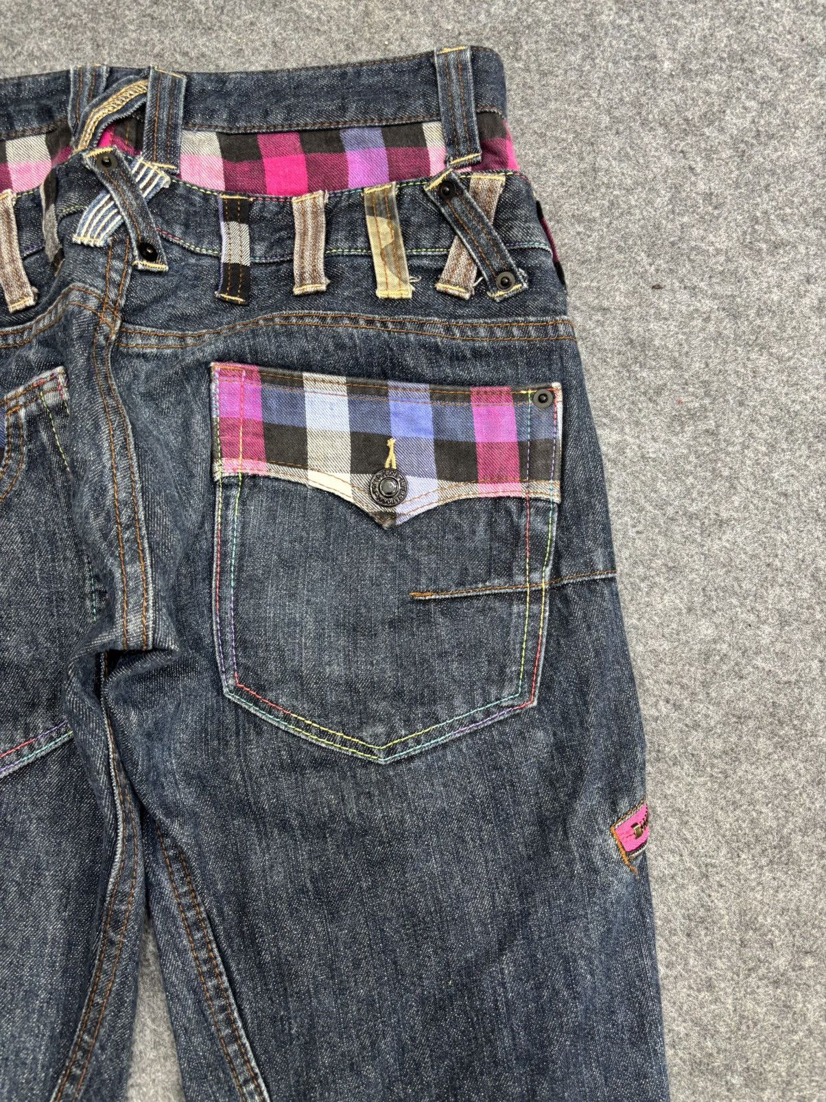 Japanese Brand 💥Double Waist💥Dominate Cool Design Zipper Denim F590 Size US 30 / EU 46 - 13 Thumbnail