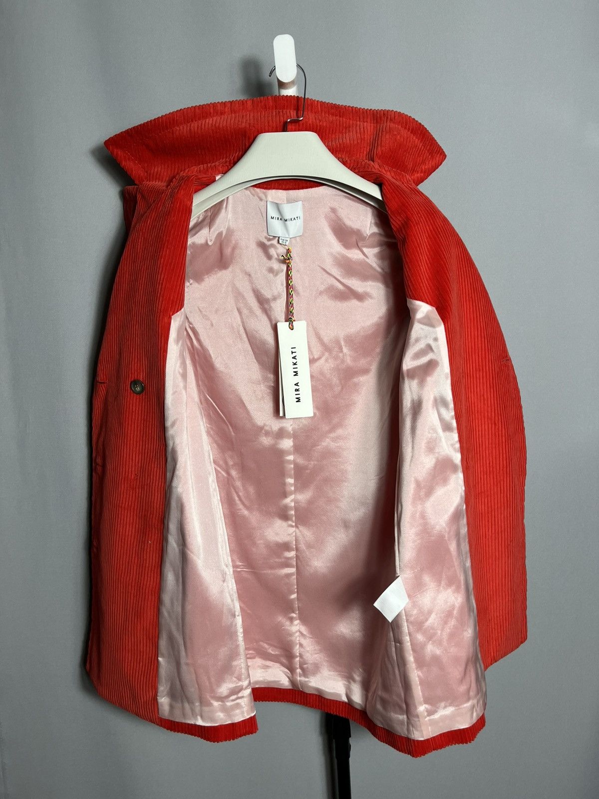 Mira Mikati Mira Mikati cotton coat velvet jacket red burn fat not fuel Size XS / US 0-2 / IT 36-38 - 5 Thumbnail