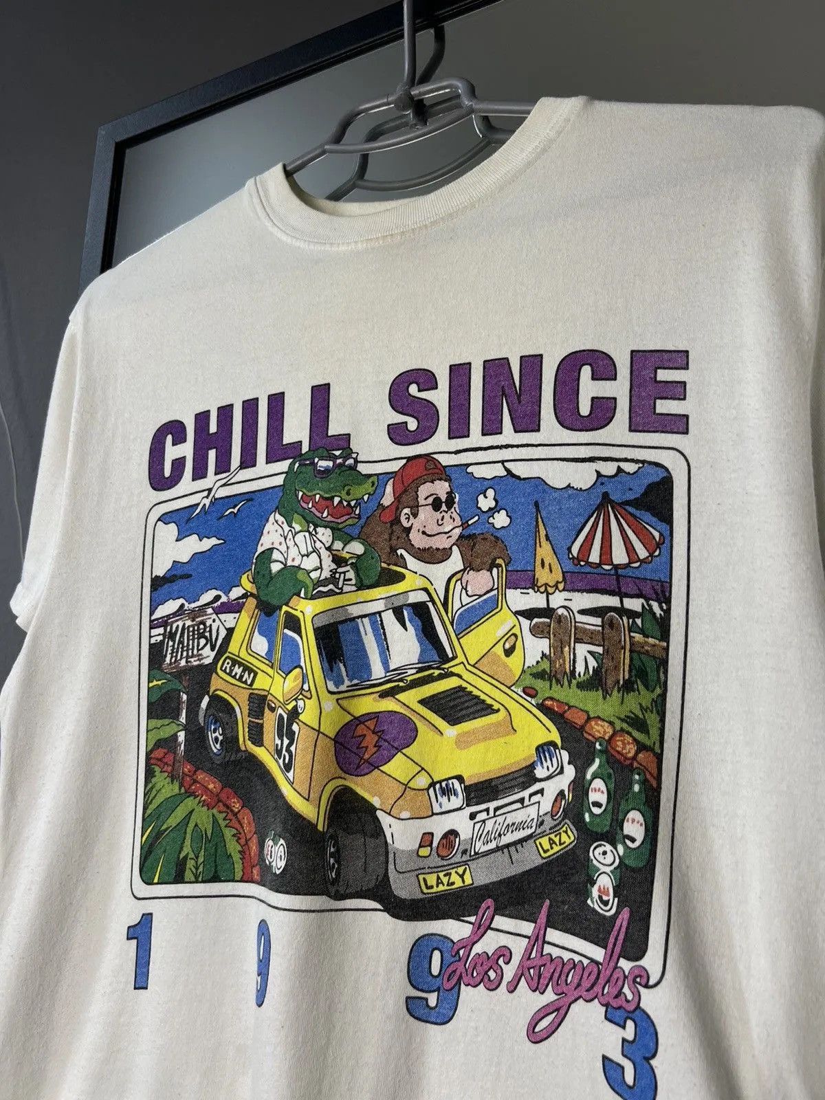 Vintage Vintage Y2K Chill Since 1993 Los Angles Streetwear USA Tee Size US M / EU 48-50 / 2 - 2 Thumbnail