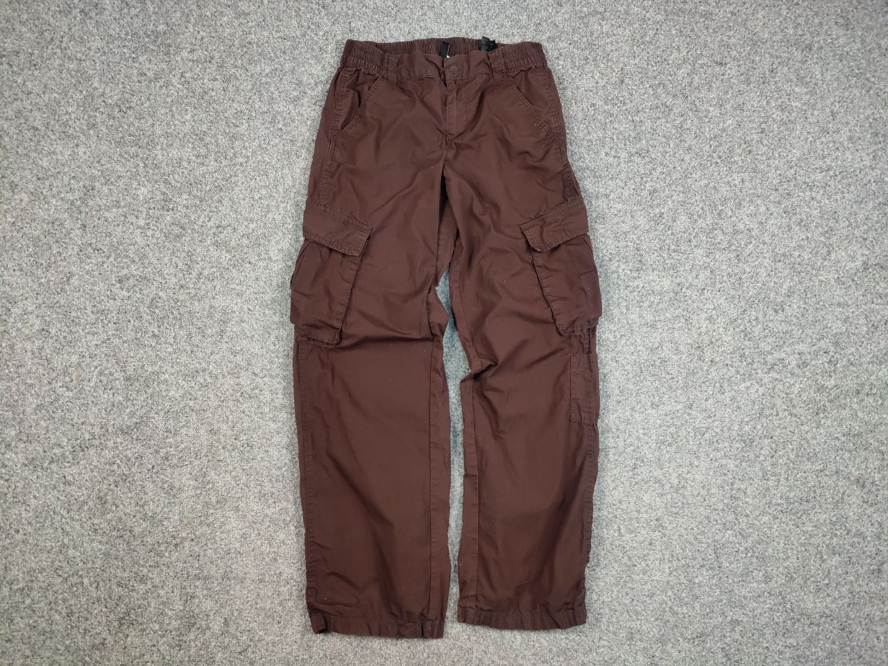 Japanese Brand Vintage Japanese Baggy Brown Cotton Cargo Pants Y2K Style Size US 30 / EU 46 - 9 Thumbnail