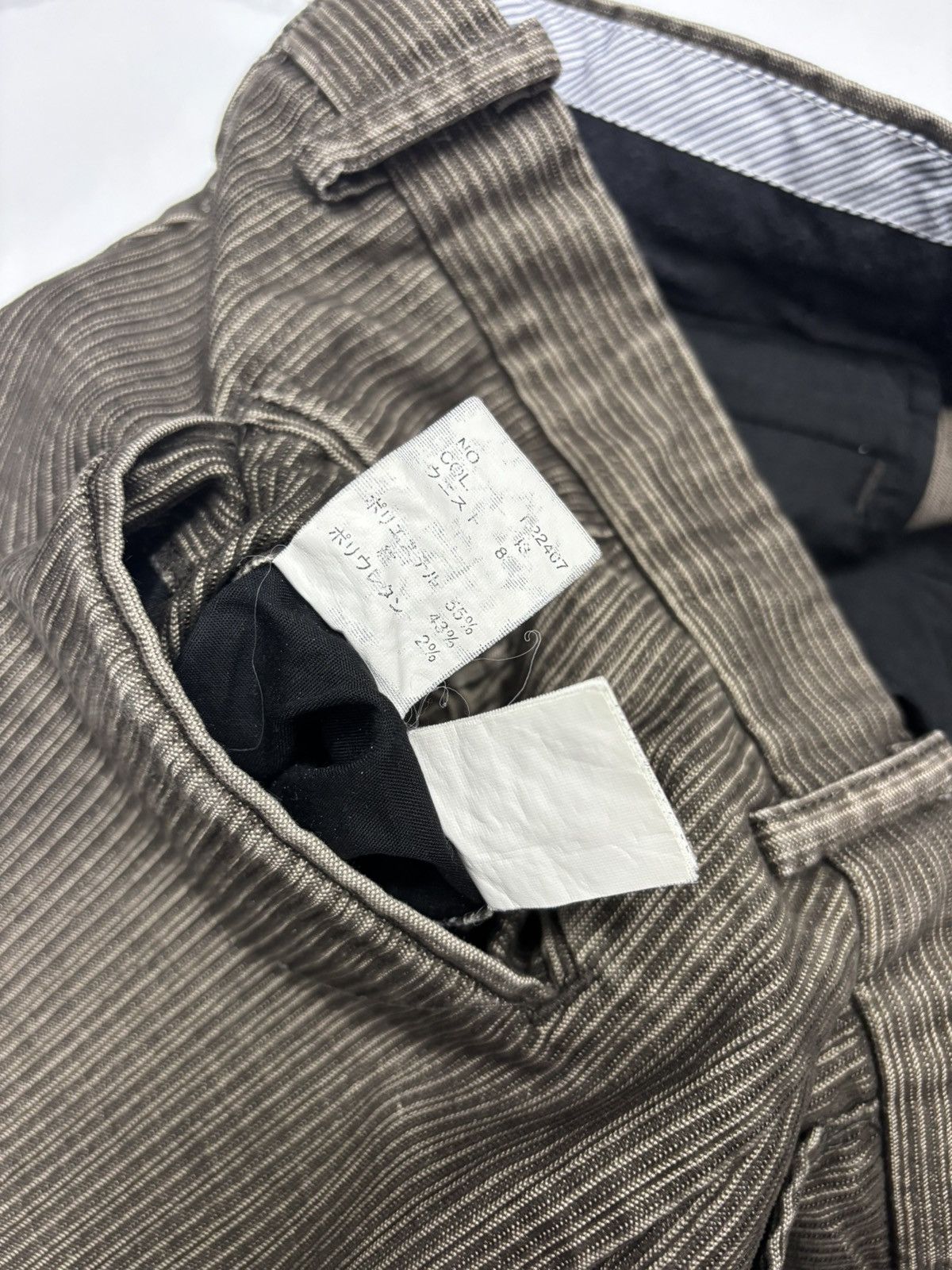 Kansai Yamamoto × Y's for Men × Yohji Yamamoto KANSAI YAMAMOTO BAGGY WIDE PANTS STRIPED Size US 34 / EU 50 - 12 Thumbnail