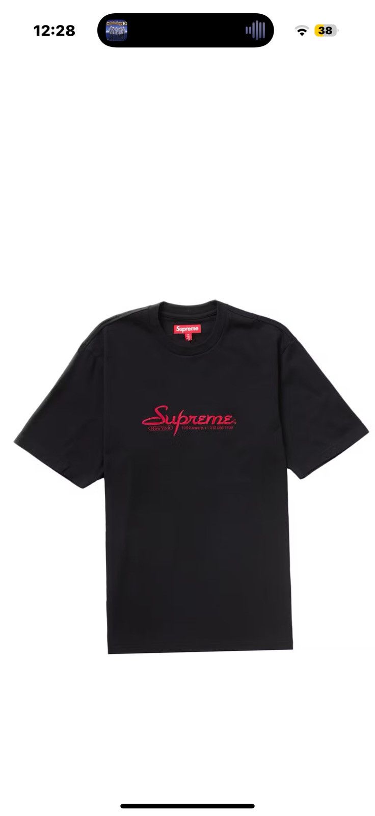 Supreme Supreme Contact S/S Top Size US L / EU 52-54 / 3 - 10 Thumbnail