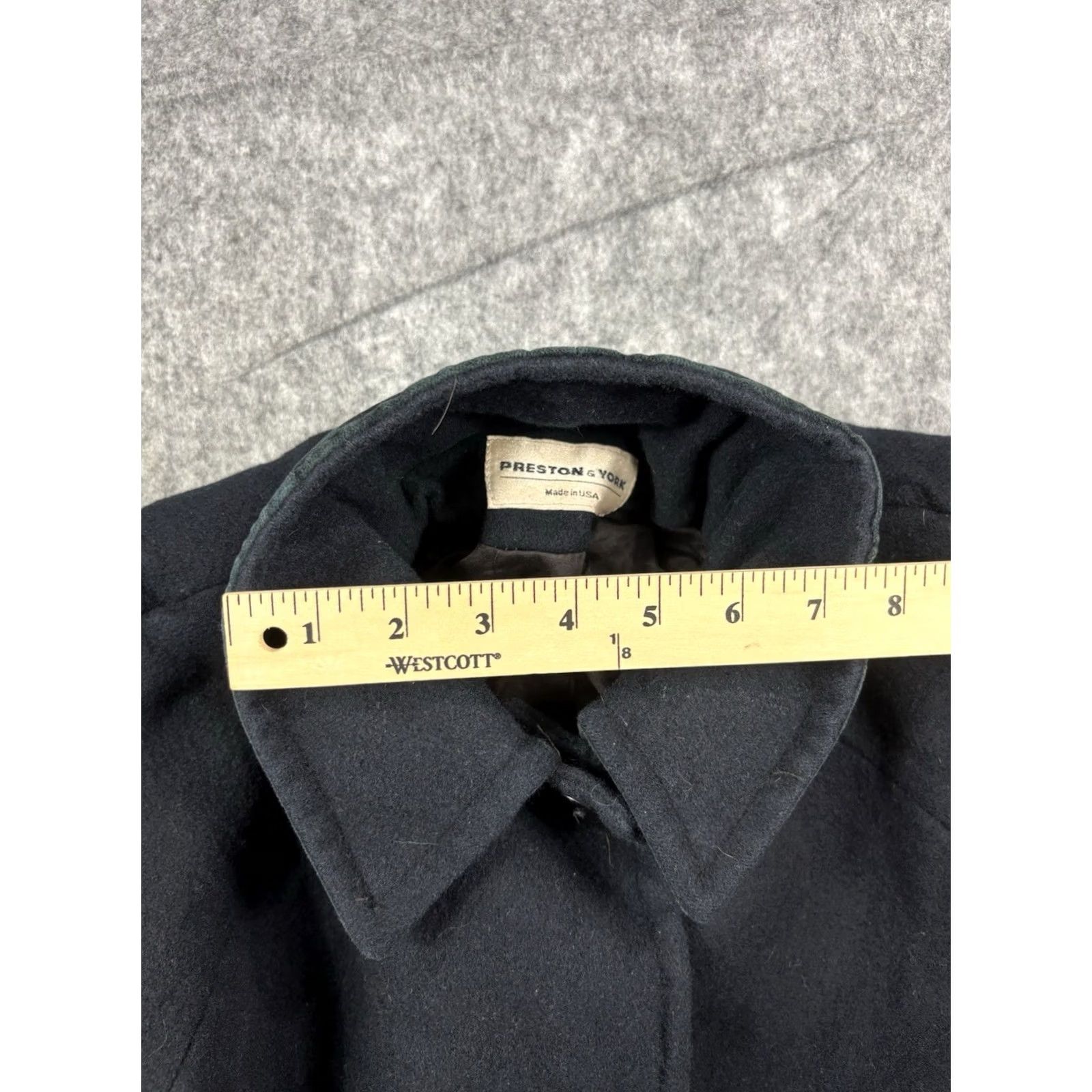 Preston & York VINTAGE Preston & York Women's Peacoat Black Wool Coat Regular Size 10 Lined Button Size L / US 10 / IT 46 - 5 Thumbnail