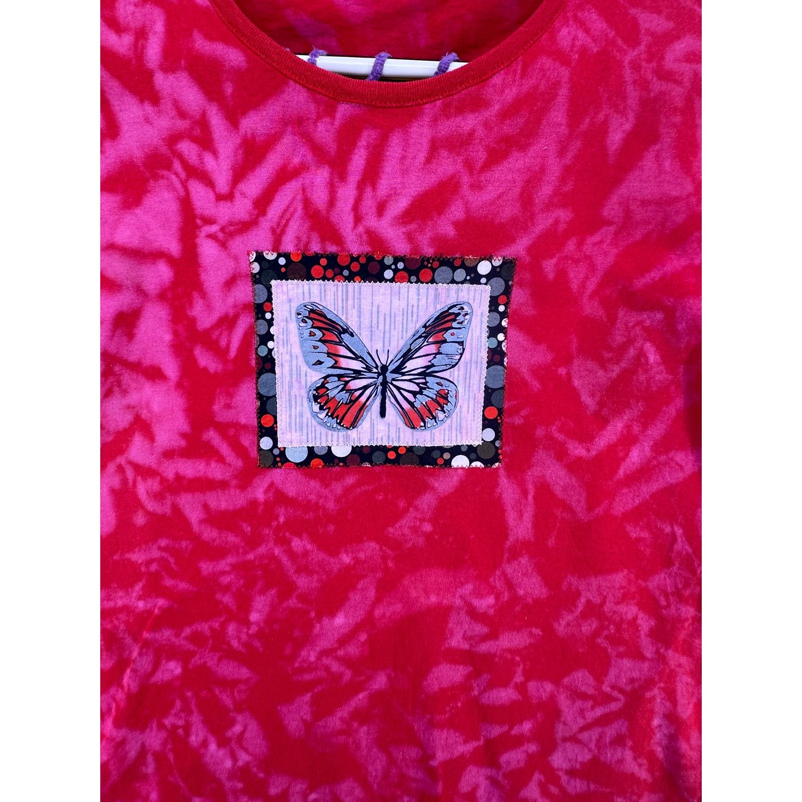 & Other Stories Framed Butterfly Red Tie Dye Shirt Size M/L Size M / US 6-8 / IT 42-44 - 4 Thumbnail