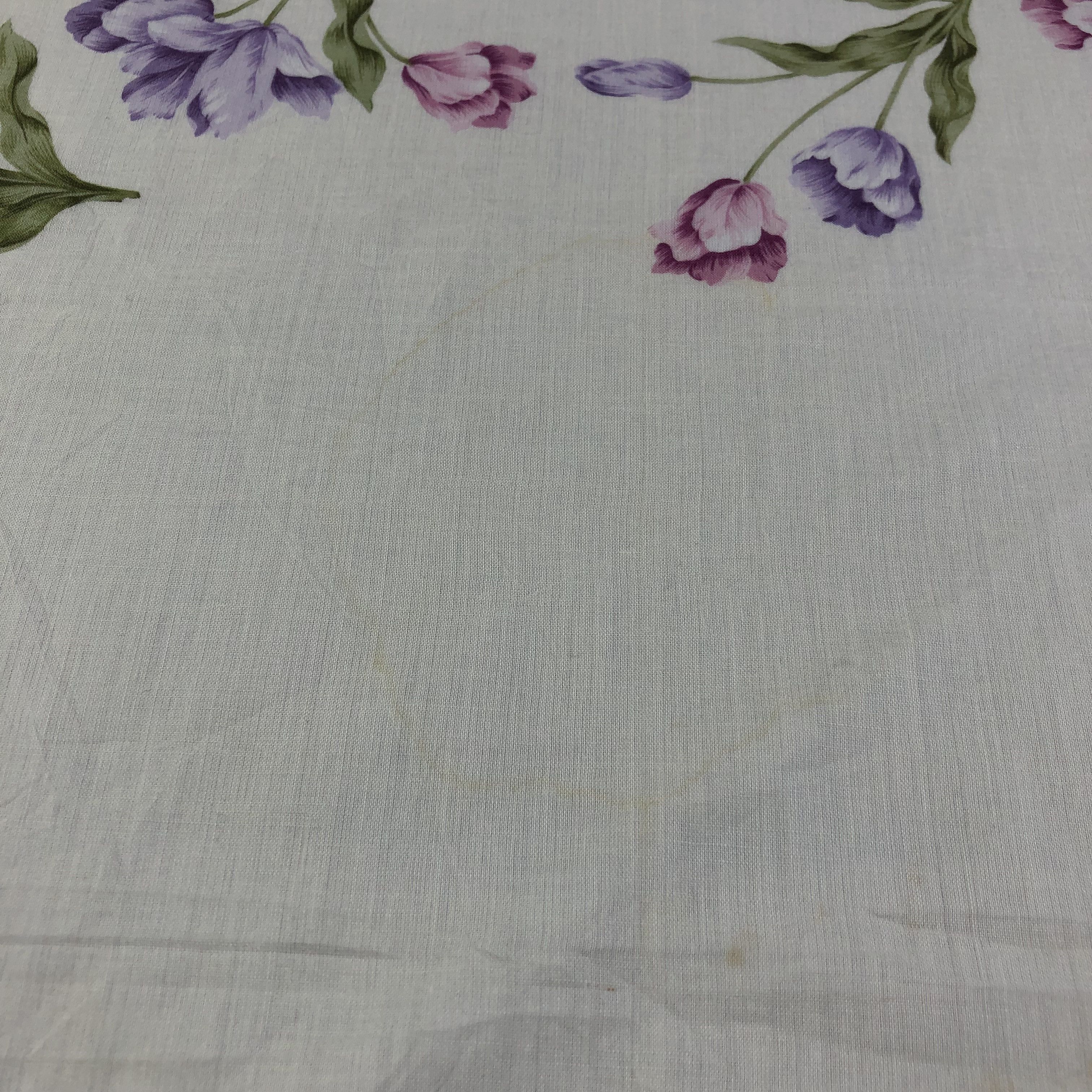 Hanae Mori × Vintage Hanae Mori Floral Handkerchief Neckerchief Bandana H2063 Size ONE SIZE - 7 Thumbnail