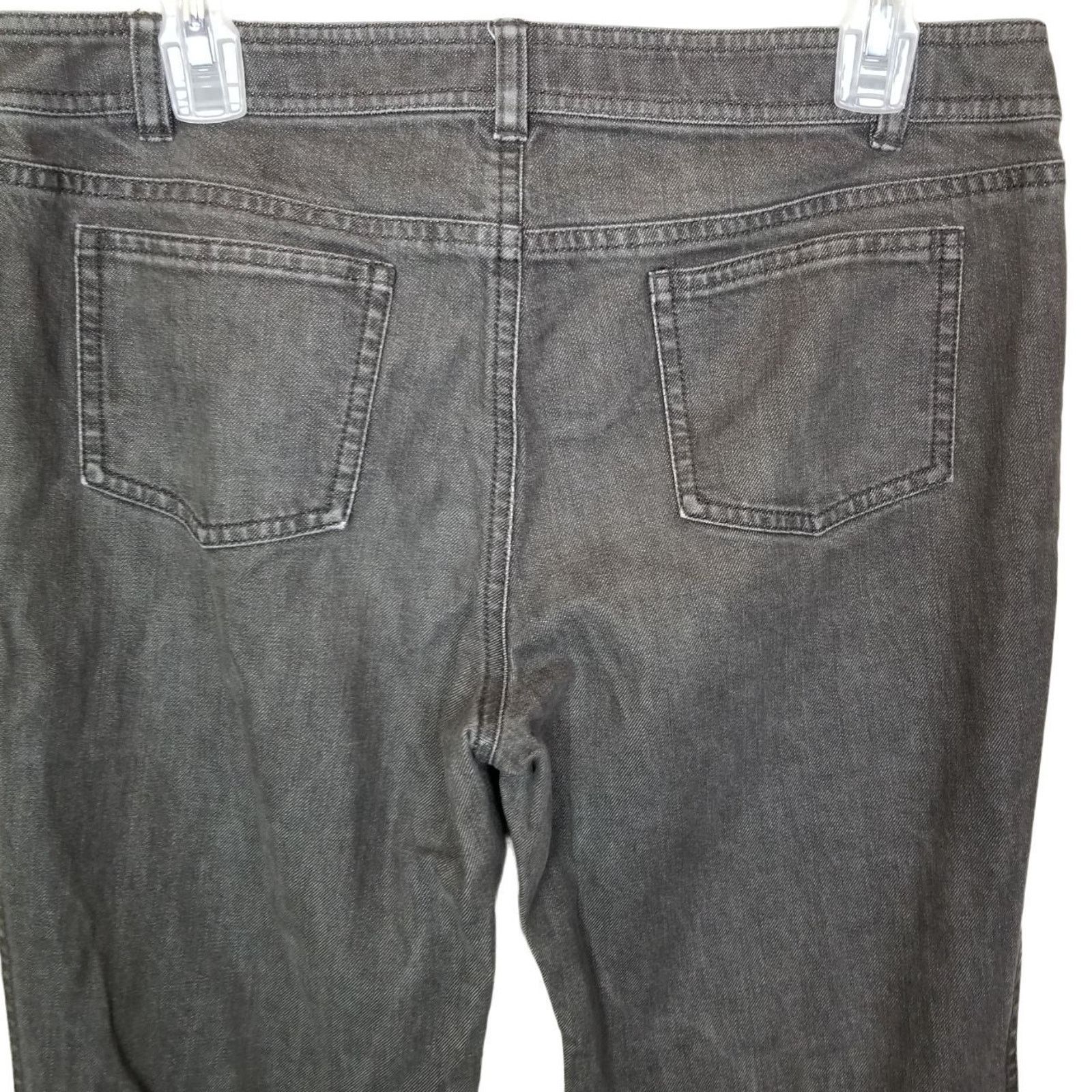 Lafayette 148 Lafayette 148 Womens Faded Black Straight Leg Jeans 6 Mid Size 28" / US 6 / IT 42 - 8 Thumbnail