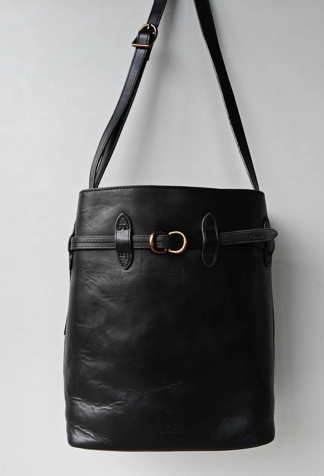Polo Ralph Lauren Polo Ralph Lauren Bellport Leather Large Bucket Bag FTP 0008 Size ONE SIZE - 1 Thumbnail