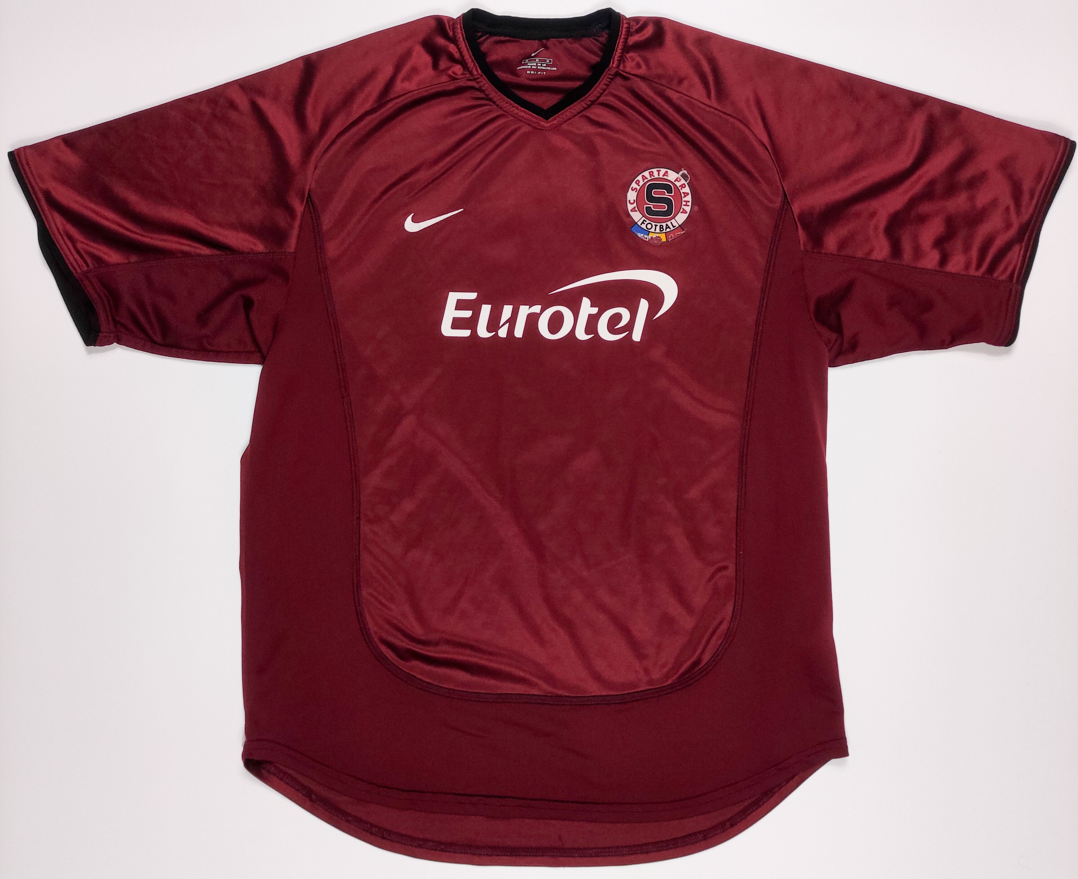 Nike Sparta Prague #9 2001 2002 2003 Nike Home Trikot Shirt Kit Size US S / EU 44-46 / 1 - 1 Thumbnail
