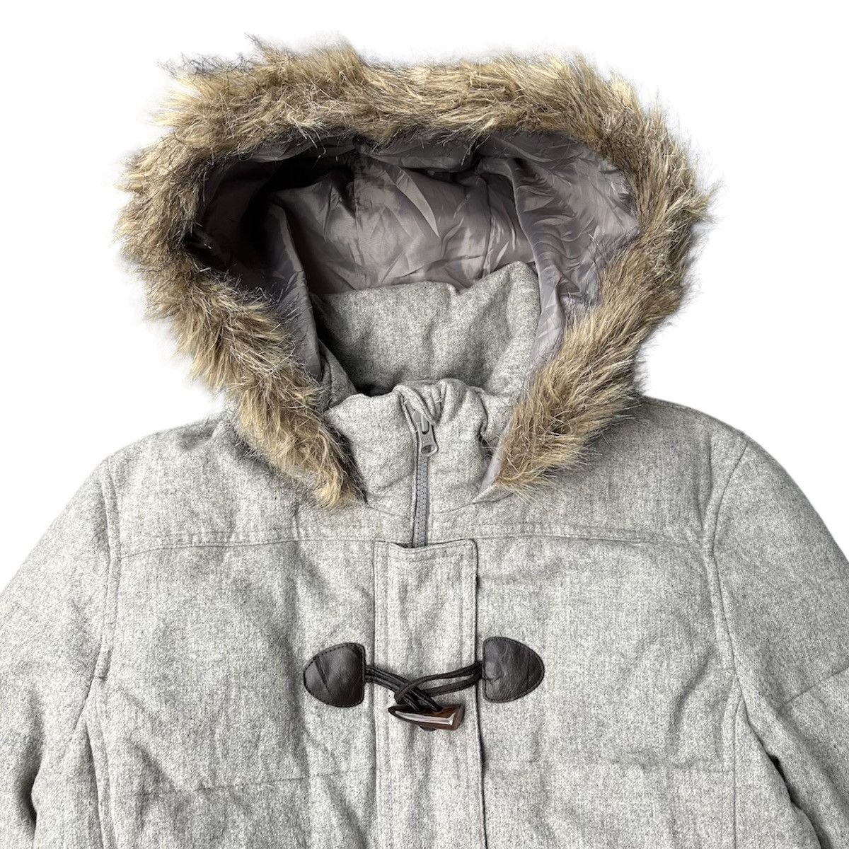 If Six Was Nine 2000s GAP Fur Down Jacket Size US M / EU 48-50 / 2 - 4 Thumbnail