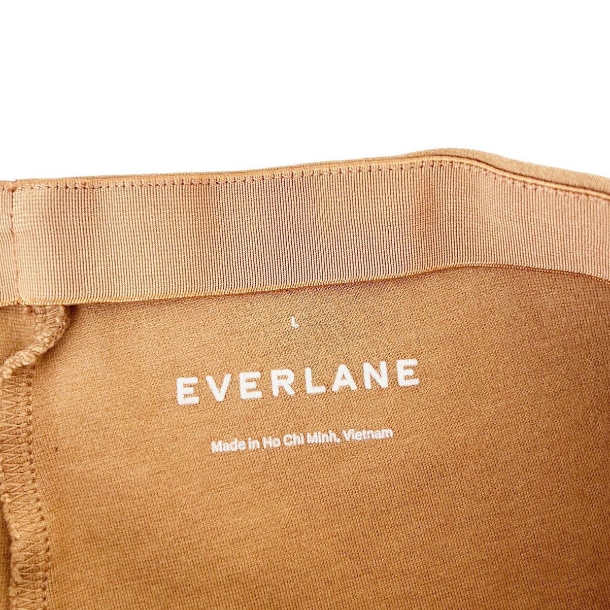 Everlane Everlane Tan The Dream Kick Flare Pull On Pants Sz L Size 34" / US 12 / IT 48 - 3 Thumbnail