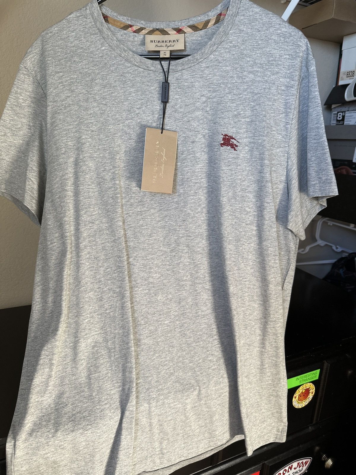 Burberry Grey Burberry Shirt Size US XL / EU 56 / 4 - 8 Thumbnail