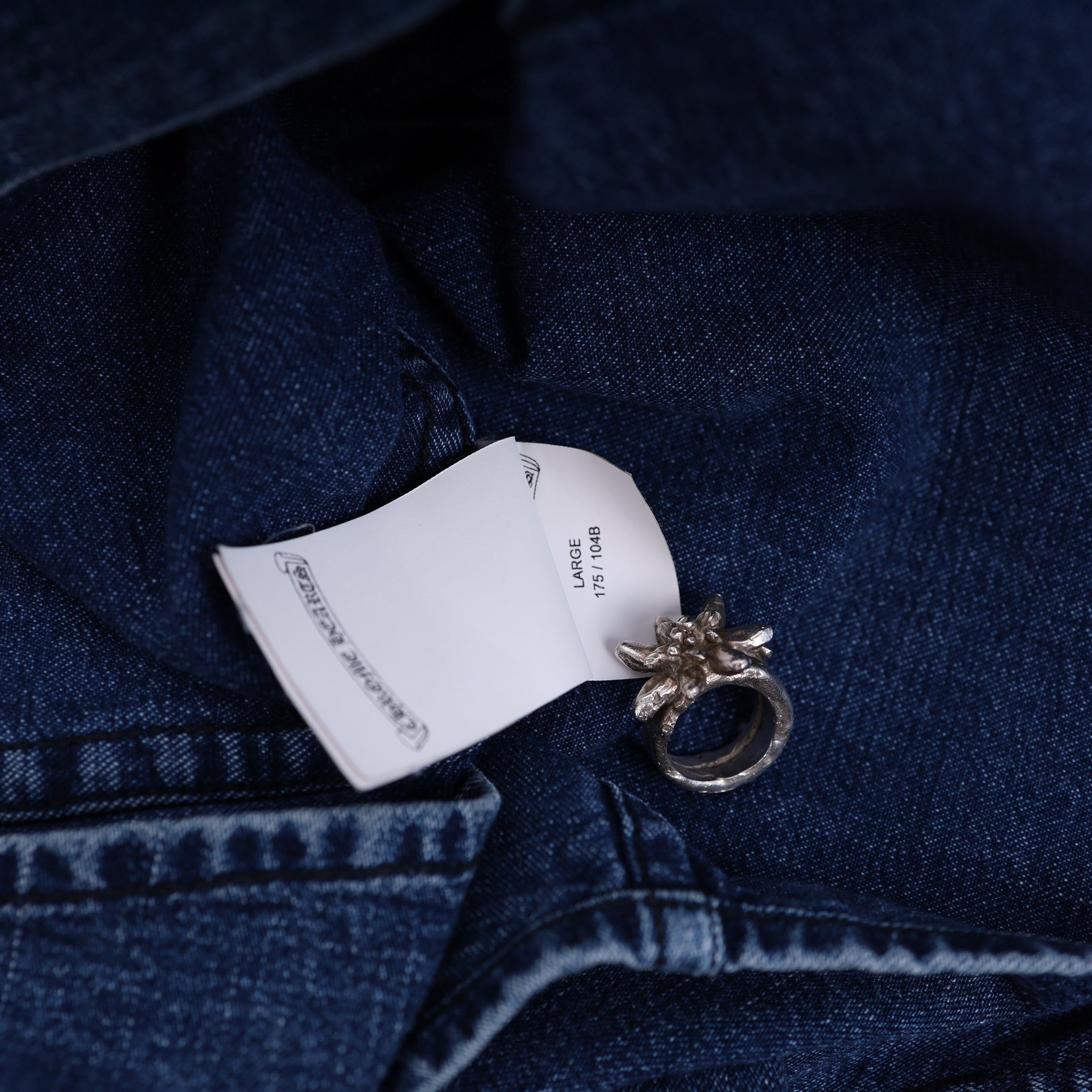Chrome Hearts CHROME HEARTS CROSS PATCH SLEEVE DENIM SHIRT Size US L / EU 52-54 / 3 - 12 Thumbnail