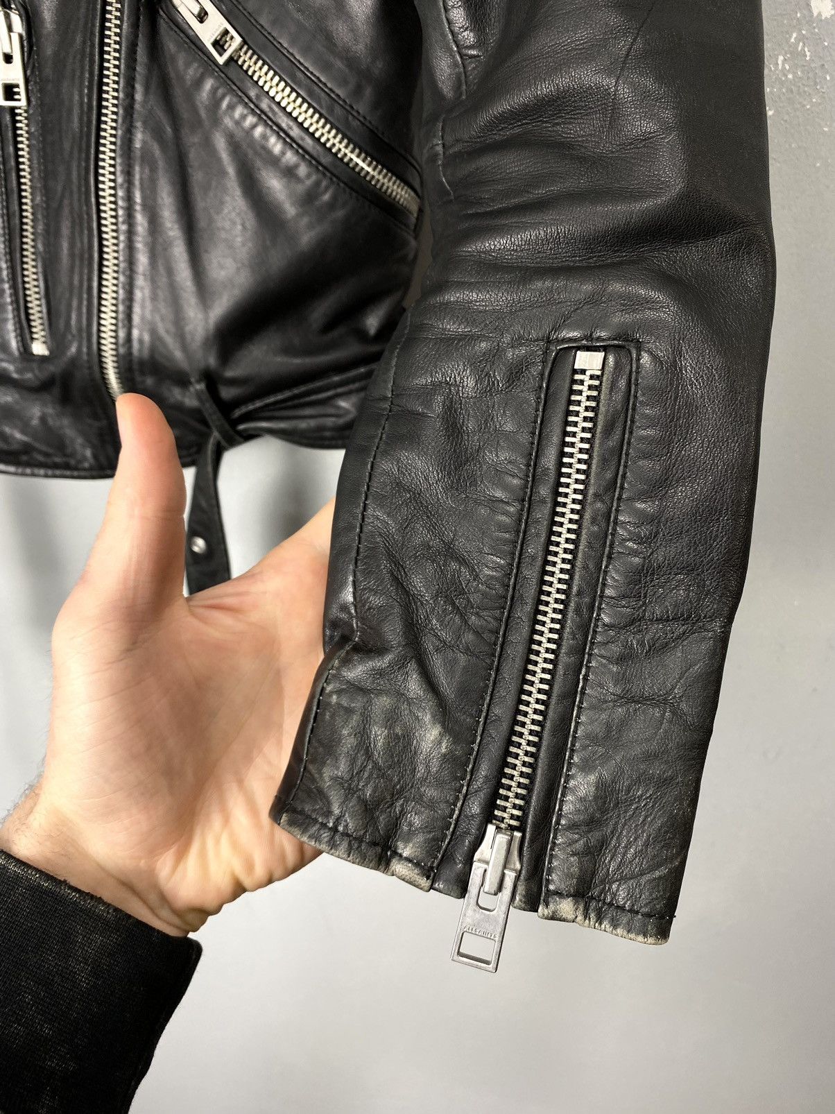 Allsaints All Saints Luna Biker Leather Jacket Size S Size S / US 4 / IT 40 - 8 Thumbnail