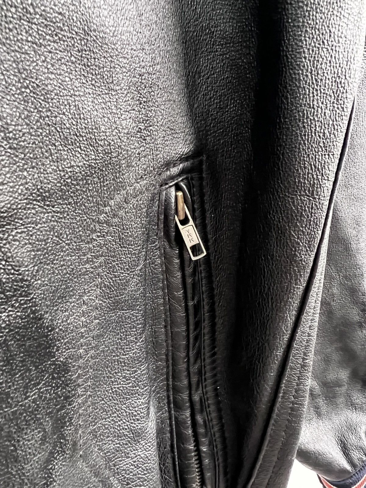 Other VINTAGE LEATHER BUMBER JACKET LEATHER 90s USA TEXAS RARE Size US L / EU 52-54 / 3 - 5 Thumbnail