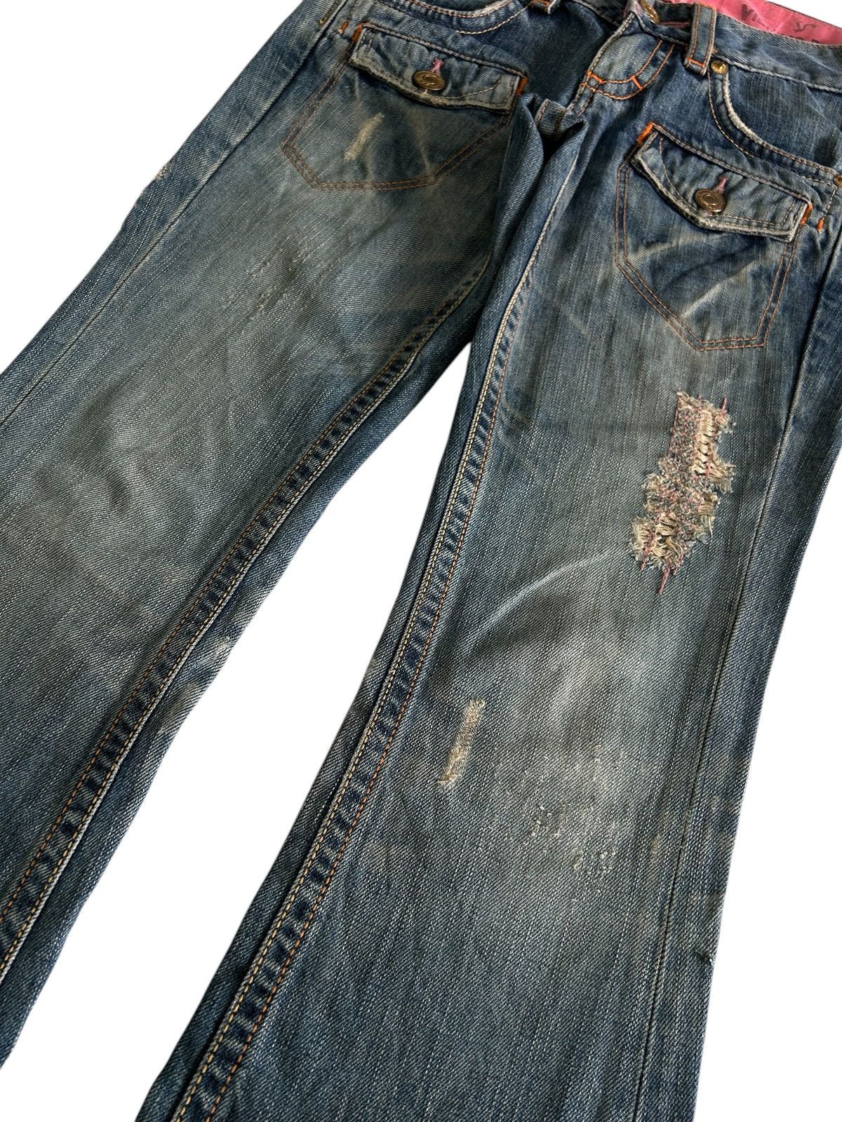 Japanese Brand × Vintage Vintage Japanese EDWIN Something bush pant flare Jeans Size US 29 - 6 Thumbnail