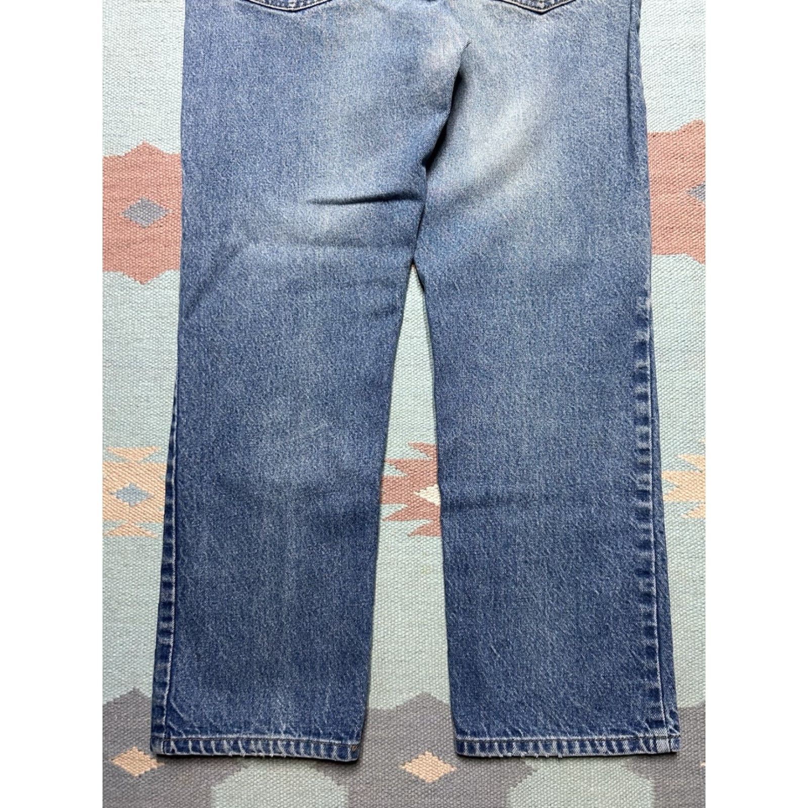 Levi's VINTAGE Levi’s 517 Jeans Orange Tab 80s Straight Leg 34x29 Mens Denim Distressed Size US 34 / EU 50 - 2 Thumbnail
