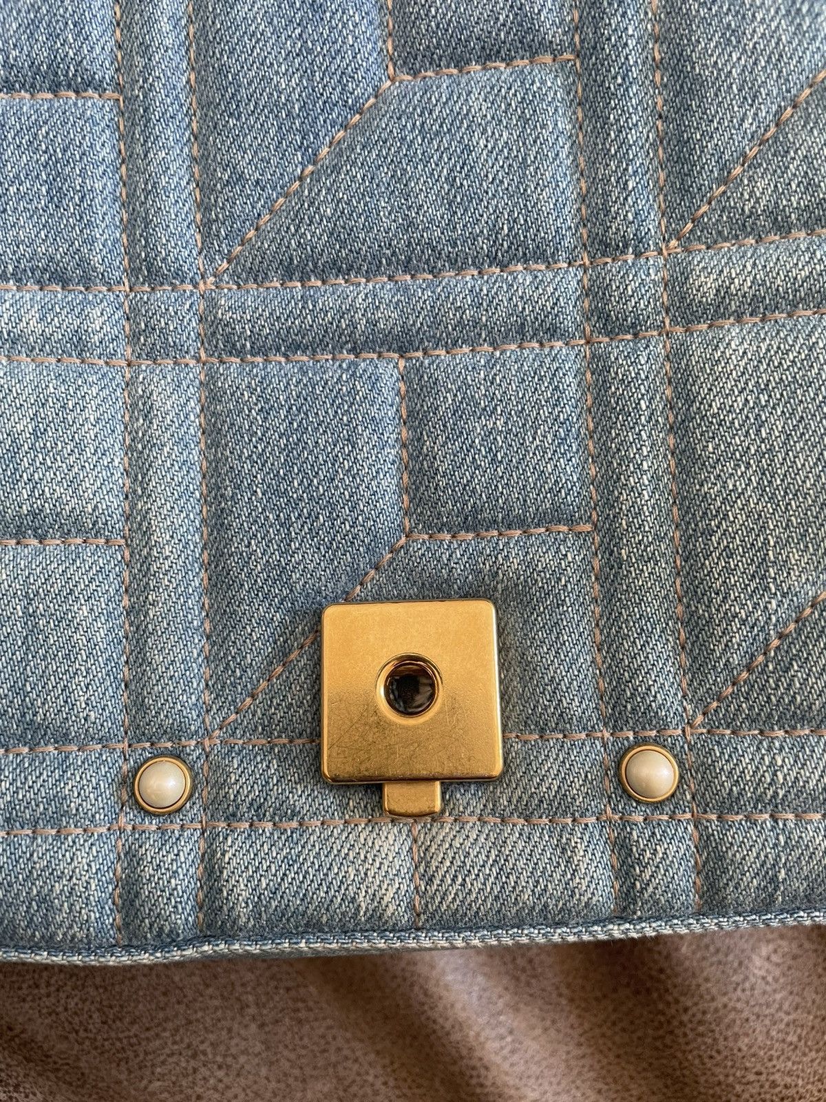 Gucci GUCCI MARMONT GG PEARLY DENIM FLAP BAG Size ONE SIZE - 13 Thumbnail