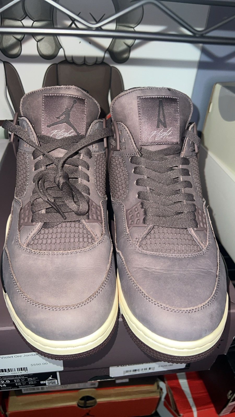 Jordan Brand Jordan 4 a ma violet ore Size US 12.5 / EU 45-46 - 7 Thumbnail