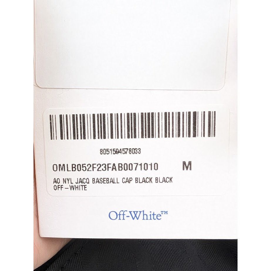Off-White o1rshd1 Size: M / Jacq Baseball Hat / Cap in Black Size ONE SIZE - 21 Thumbnail