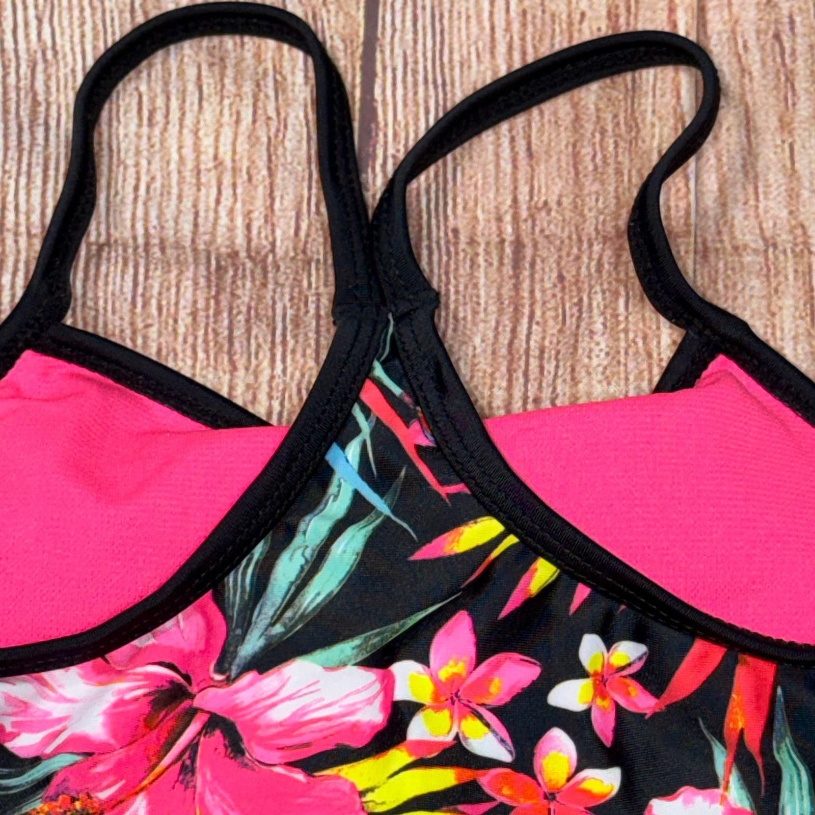 Hurley Hurley Girls' Floral One-Piece Swimsuit Size 5/6 Size ONE SIZE - 6 Thumbnail