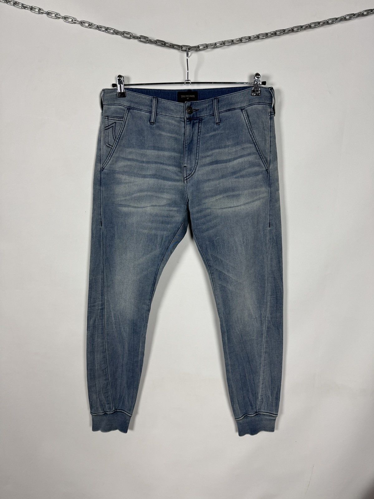 True Religion True Religion Runner Indigo Pants Stretch Jogger Y2K Size 32 Size US 32 / EU 48 - 2 Thumbnail