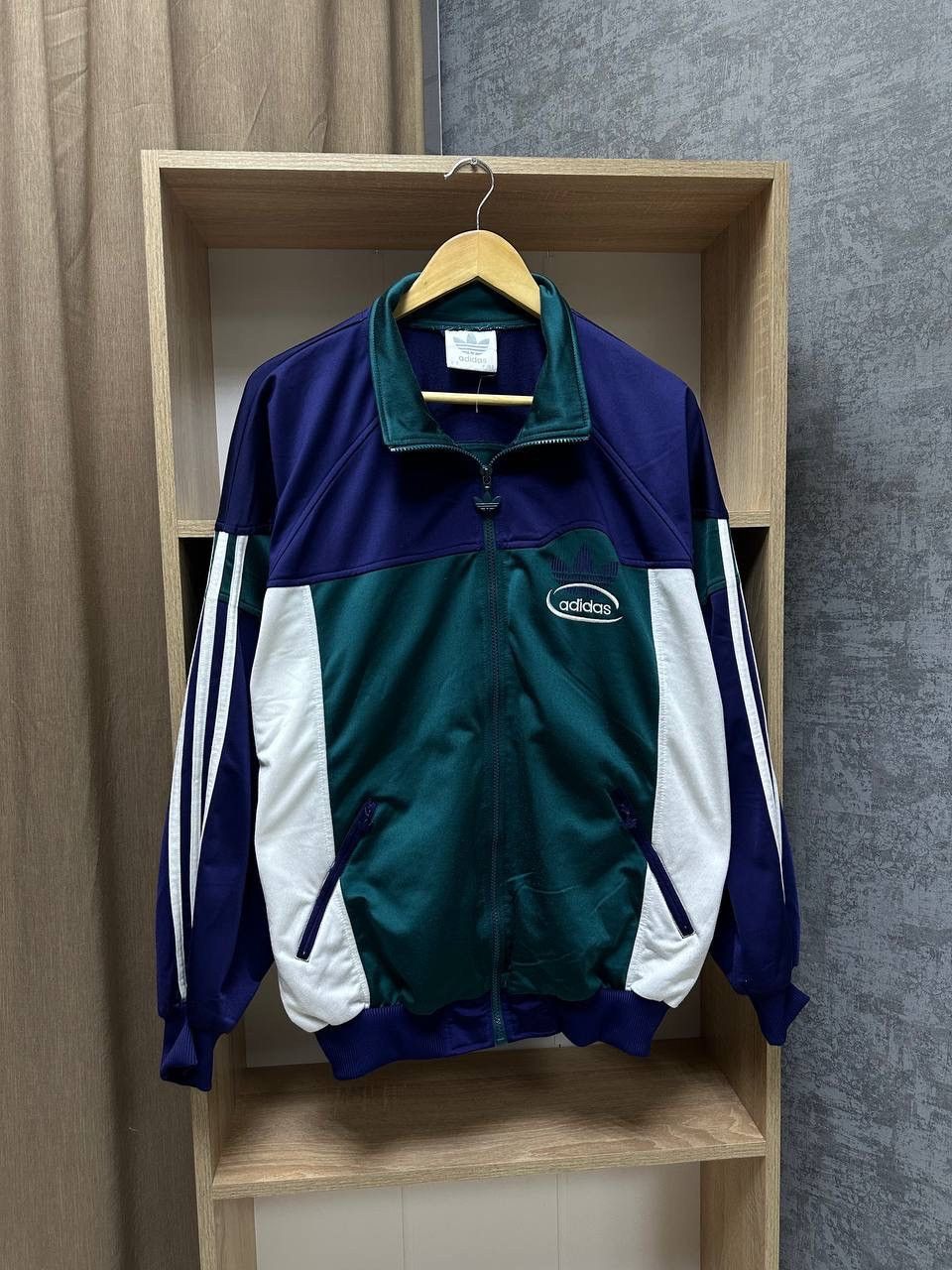Adidas × Vintage Vintage Adidas Sportswear Big Logo Zip Hoodie Size US M / EU 48-50 / 2 - 5 Thumbnail
