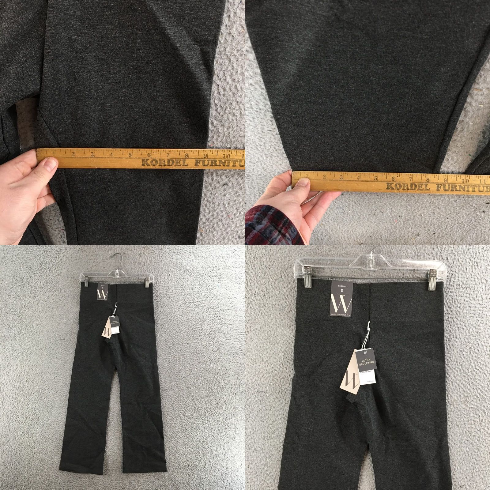Worthington Worthington Pants Womens S Gray Bootcut Elastic Waist Pull On Stretch Workwear Shirt? Size 28" / US 6 / IT 42 - 8 Thumbnail