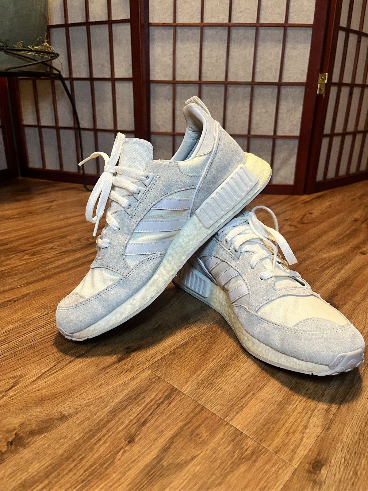 Adidas Boston Super x R1 Never Made Pack Triple White Size US 9 / EU 42 - 5 Thumbnail
