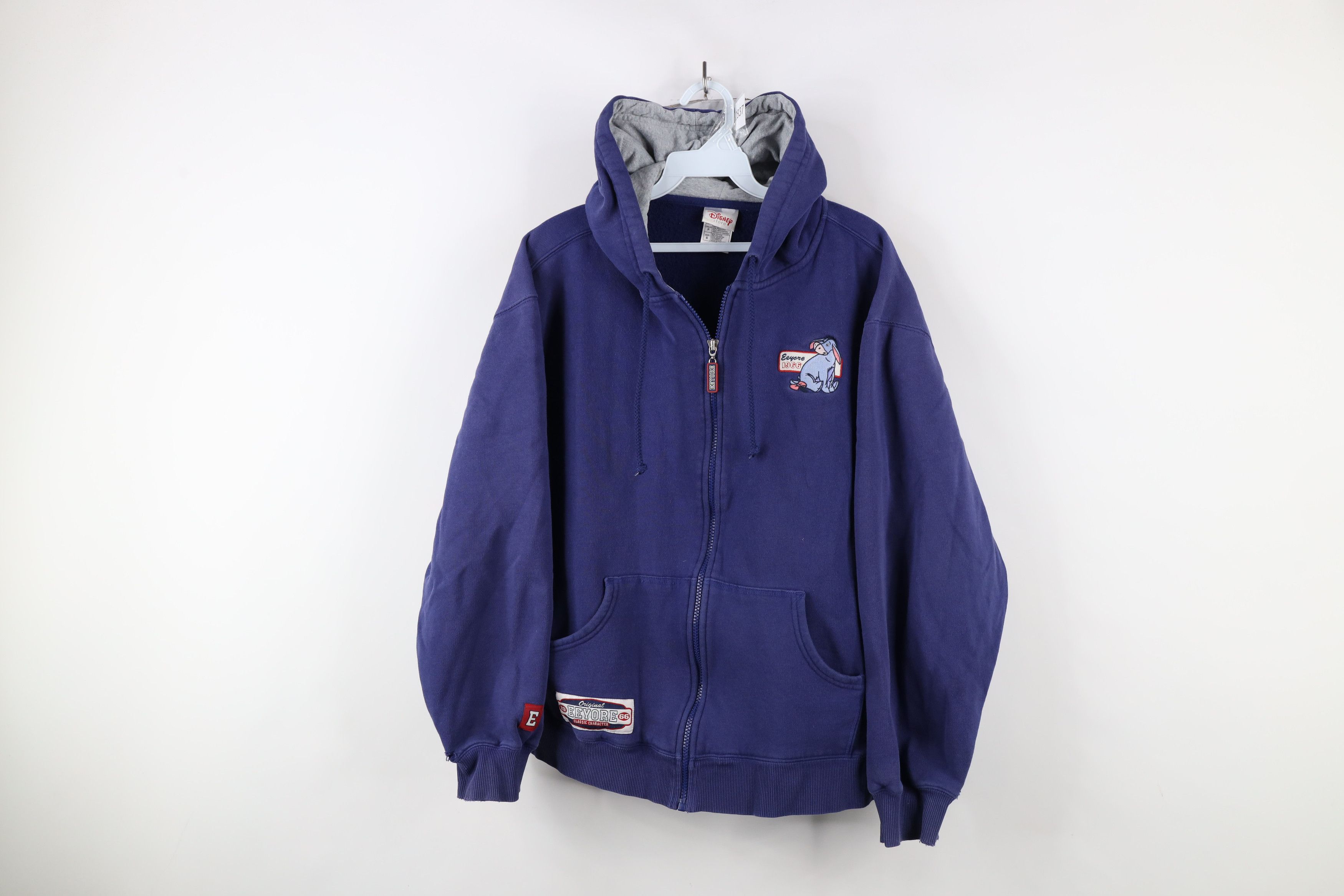 Disney × Vintage Vintage 90s Disney Winnie the Pooh Eeyore Full Zip Hoodie Size S / US 4 / IT 40 - 1 Thumbnail