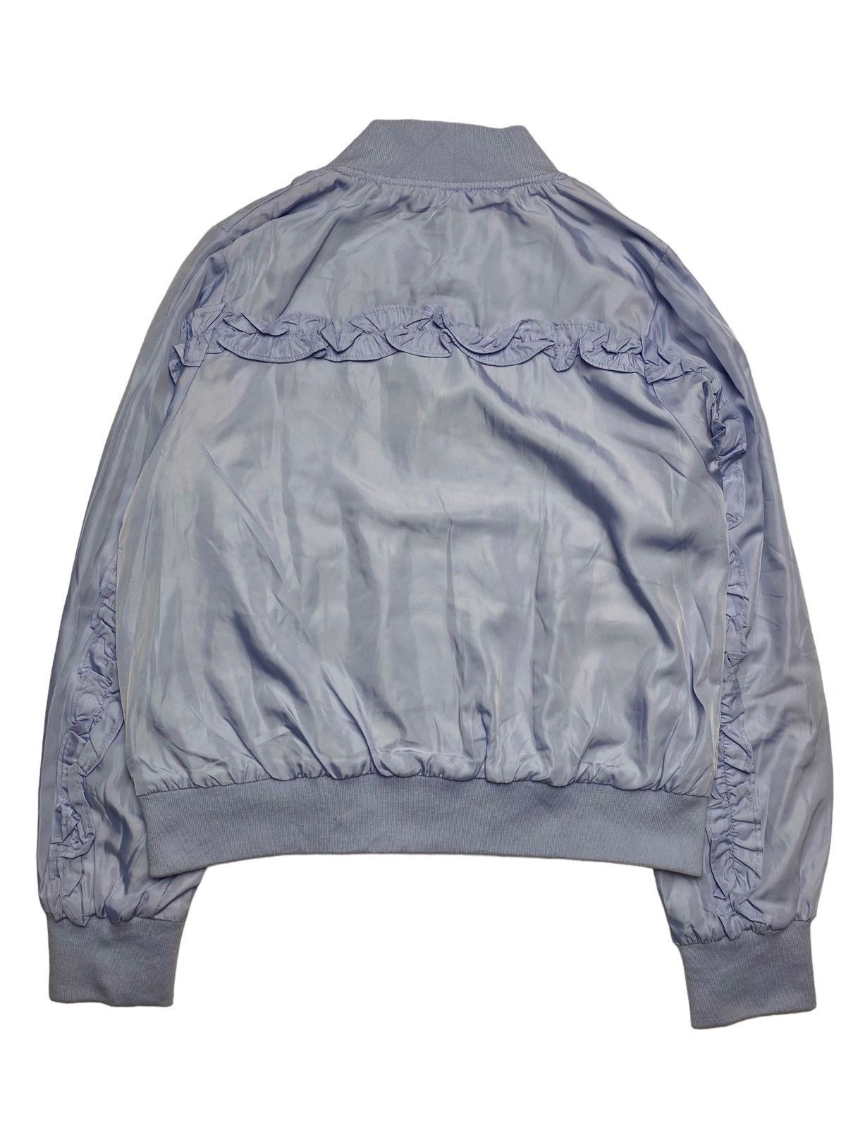 Angel Blue 2000s Mezzo Piano - Ruffle Lilac Reversible Bomber Jacket Size M / US 6-8 / IT 42-44 - 1 Thumbnail