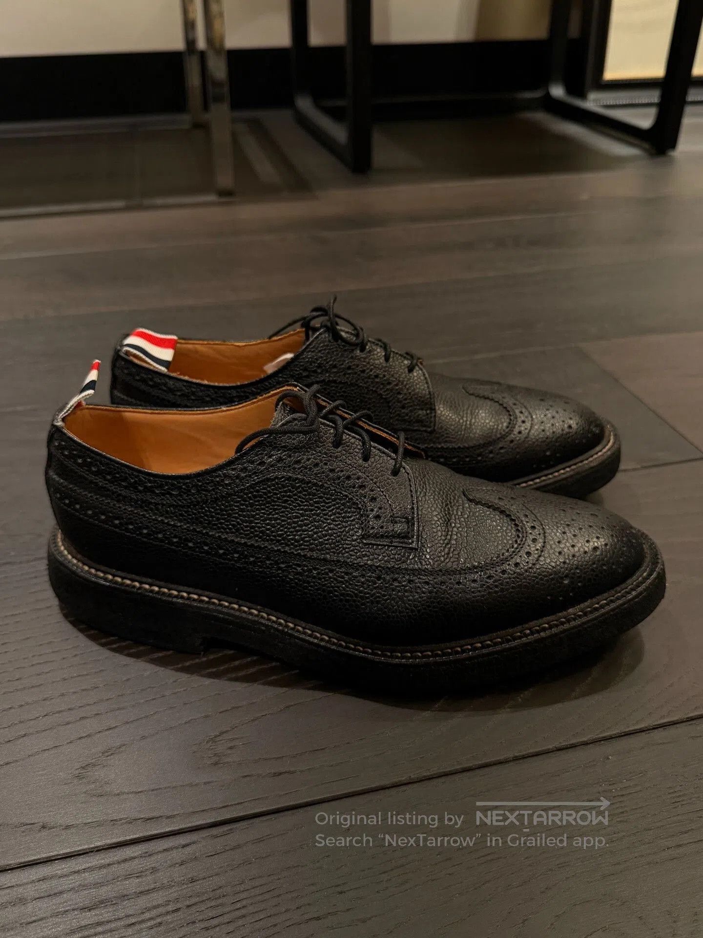 Thom Browne THOM BROWNE Black Carved Leather Oxfords. Size US 9 / EU 42 - 2 Thumbnail