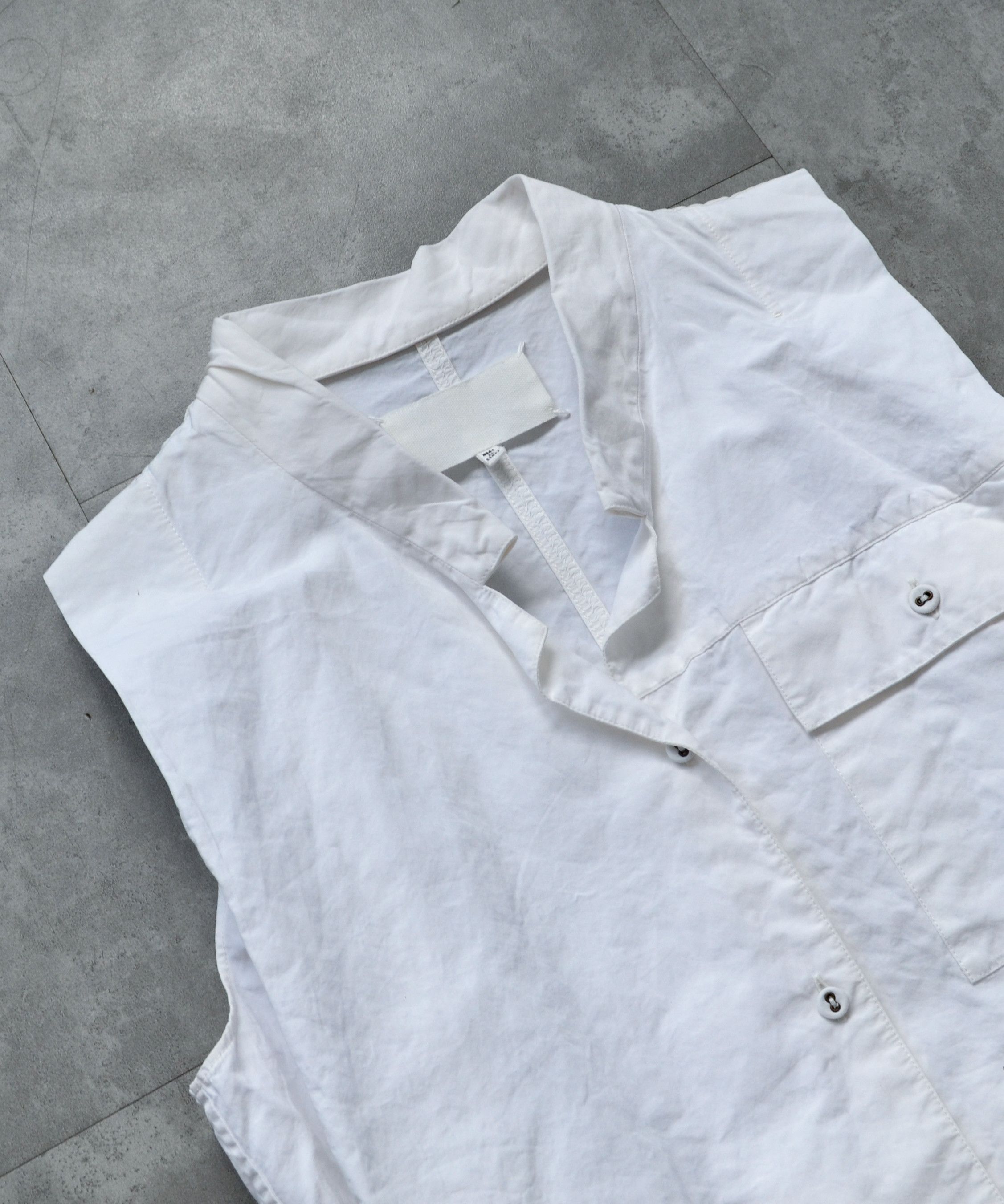 Maison Margiela Maison Margiela Shirt Artisanal Short Sleeve Belt White S Size M / US 6-8 / IT 42-44 - 3 Thumbnail