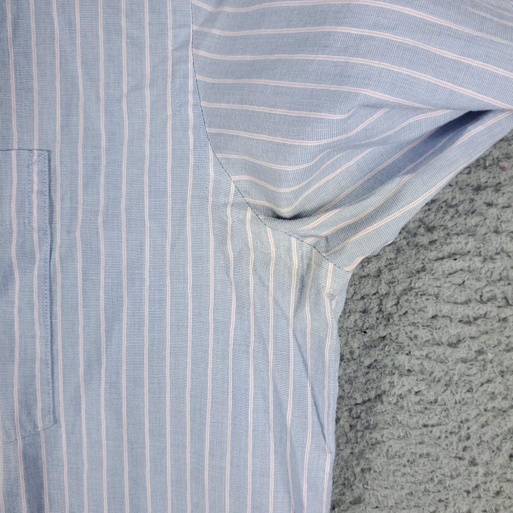 Tommy Hilfiger Tommy Hilfiger Blue Striped Button-Up Shirt Men's Large Long Sleeve Casual Size US L / EU 52-54 / 3 - 4 Thumbnail
