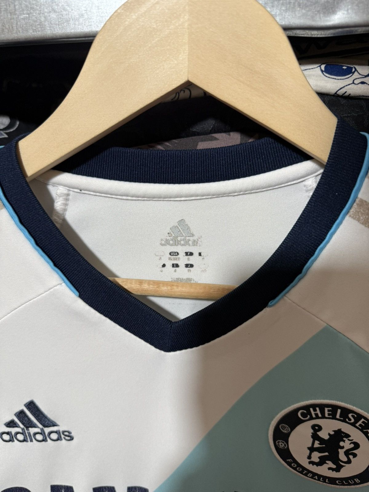Adidas Adidas 2012 2013 FC Chelsea Away Lampard Soccer Jersey Size US S / EU 44-46 / 1 - 6 Thumbnail